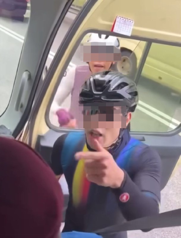 Hong Kong cyclists and minibus driver stop traffic with heated disputeBy Fiona SunA group of cyclists and a minibus driver had a fiery exchange of words in a dispute on a busy road in Hong Kong’s Tai Po on Saturday.Video footage circulating on social media captured the quarrel, which appeared to stem from the cyclists’ complaints over the driver’s behaviour.The clip shows the minibus stationary in the middle lane on Tai Po Road, blocking traffic, as four cyclists walk across the road to approach the driver’s seat.“What are you doing? [We are not] blocking your way!” one of the cyclists shouts.The door of the minibus was opened at one point, with the driver and passengers threatening to call police.The stand-off lasted about two minutes, before the cyclists returned to the roadside.The footage sparked fierce debate online. Photo: Facebook/Kitty Chauvia SCMP Full Text Feed